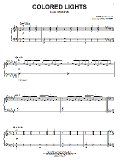 Colored Lights von Fred Ebb (Download) 