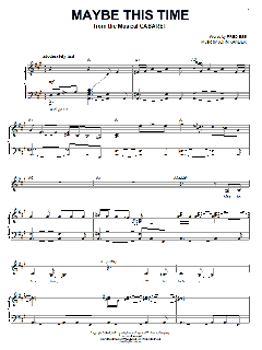 Maybe This Time von Fred Ebb (Download) 