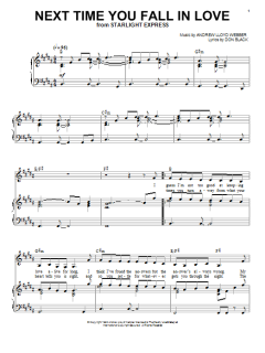 Next Time You Fall In Love von Andrew Lloyd Webber (Download) 