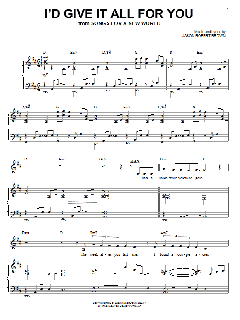 I'd Give It All For You von Jason Robert Brown (Download) 