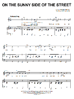 On The Sunny Side Of The Street von Dorothy Fields (Download) 