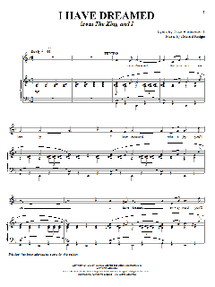 I Have Dreamed von Rodgers & Hammerstein (Download) 