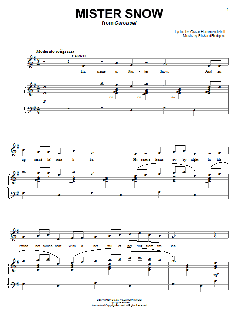 Mister Snow von Rodgers & Hammerstein (Download) 