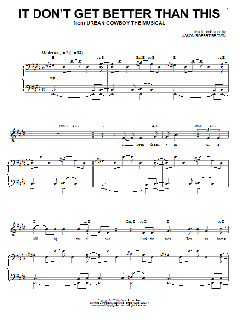 It Don't Get Better Than This von Jason Robert Brown (Download) 