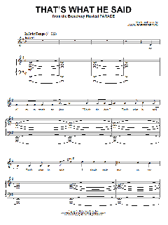 That's What He Said von Jason Robert Brown (Download) 