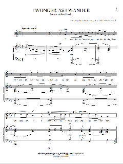 I Wonder As I Wander von John Jacob Niles (Download) 