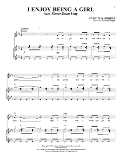 I Enjoy Being A Girl von Rodgers & Hammerstein (Download) 