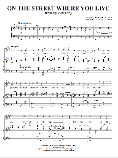 On The Street Where You Live von Alan Jay Lerner (Download) 