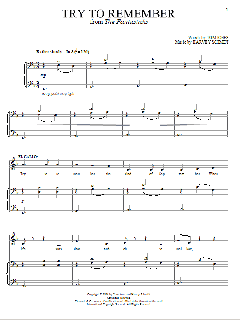 Try To Remember von Harvey Schmidt (Download) 