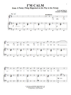 I'm Calm von Stephen Sondheim (Download) 