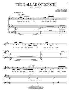 The Ballad Of Booth (Part I) von Stephen Sondheim (Download) 