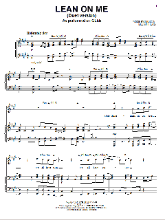 Lean On Me (Vocal Duet) von Bill Withers (Download) 