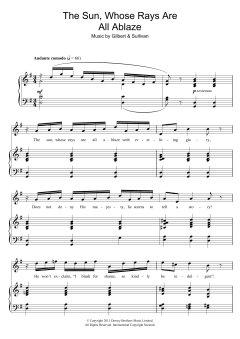 The Sun Whose Rays Are All Ablaze von Gilbert & Sullivan (Download) 