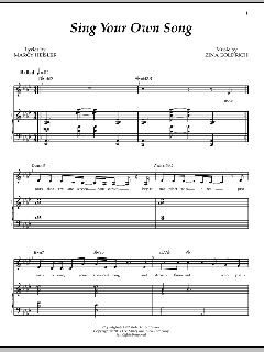 Sing Your Own Song von Zina Goldrich (Download) 