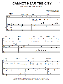 I Cannot Hear The City von Craig Carnelia (Download) 