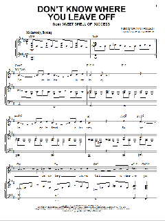 Don't Know Where You Leave Off von Craig Carnelia (Download) 