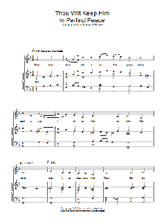 Thou Wilt Keep Him In Perfect Peace von Samuel Wesley (Download) 