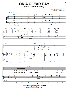 On A Clear Day (You Can See Forever) von Alan Jay Lerner (Download) 