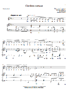 Che Fiero Costume von Giovanni Legrenzi (Download) 