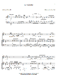 Le Violette von Alessandro Scarlatti (Download) 