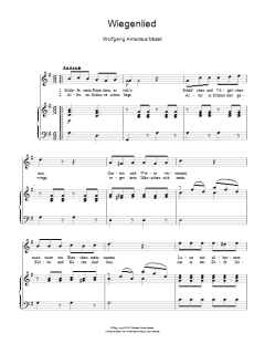 Wiegenlied (Cradle Song) K.350 von Wolfgang Amadeus Mozart (Download) 