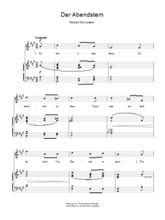 The Evening Star (Der Abendstern) von Robert Schumann (Download) 