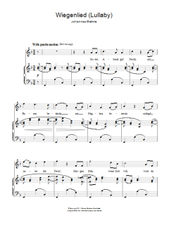 Wiegenlied (Lullaby) von Johannes Brahms (Download) 