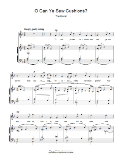 O Can Ye Sew Cushions? von Traditional (Download) 