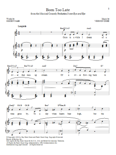 Born Too Late von Vernon Duke (Download) 