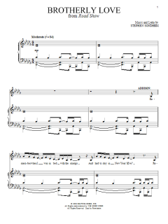 Brotherly Love von Stephen Sondheim (Download) 