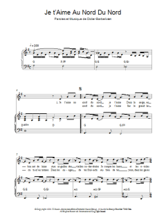 Je T'aime Au Nord Du Nord von Didier Barbelivien (Download) 