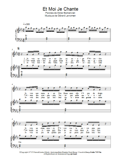 Et Moi Je Chante von Gerard Lenorman (Download) 