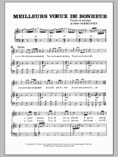 Meilleurs Voeux De Bonheur von Didier Barbelivien (Download) 