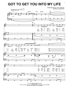 Got To Get You Into My Life von John Lennon (Download) 