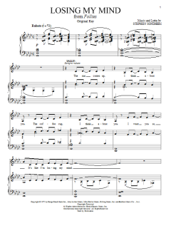 Losing My Mind von Stephen Sondheim (Download) 