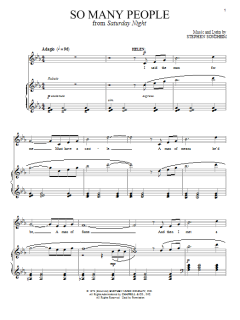 So Many People von Stephen Sondheim (Download) 