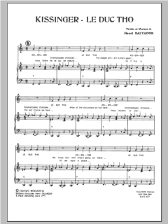 Kissinger - Le Duc Tho von Henri Salvador (Download) 