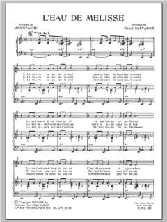 Eau De Melisse von Henri Salvador (Download) 