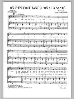 On S'en Fout Tant Qu'on A La Sante von Henri Salvador (Download) 