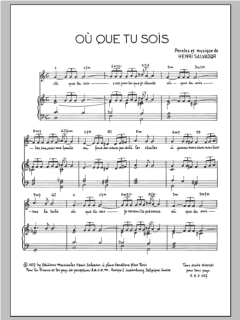 Ou Que Tu Sois von Henri Salvador (Download) 