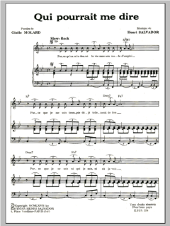 Qui Pourrait Me Dire von Henri Salvador (Download) 