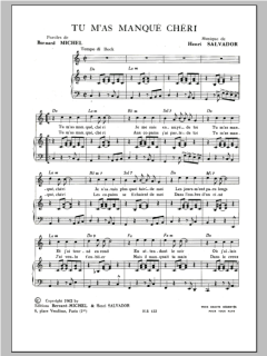 Tu M'as Manque Cherie von Henri Salvador (Download) 