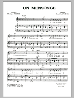 Mensonge von Henri Salvador (Download) 