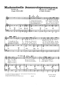 Mademoiselle Je N'en Crois Pas Mes Yeux von Claude Nougaro (Download) 