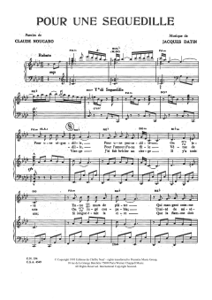 Pour Une Seguedille von Claude Nougaro (Download) 