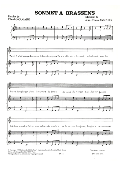 Sonnet A Brassens von Claude Nougaro (Download) 
