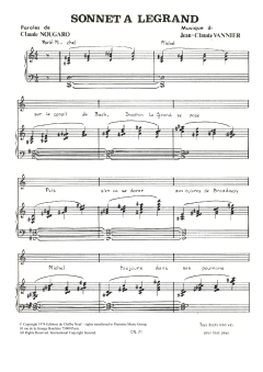 Sonnet A Legrand von Claude Nougaro (Download) 
