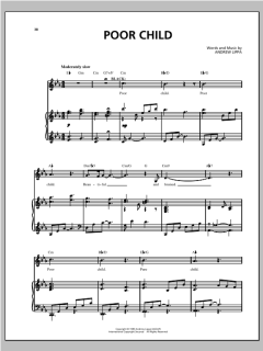 Poor Child von Andrew Lippa (Download) 