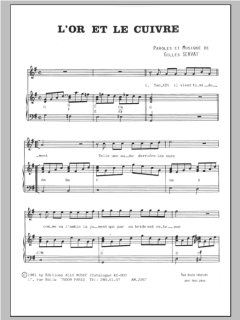 L'or Et Le Cuivre von Gilles Servat (Download) 