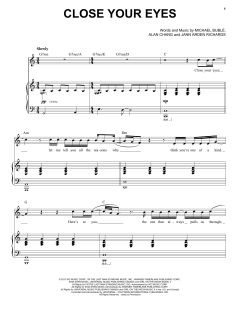 Close Your Eyes von Michael Bublé (Download) 